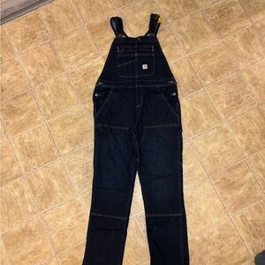 Carhartt Dark Blue Denim Overalls